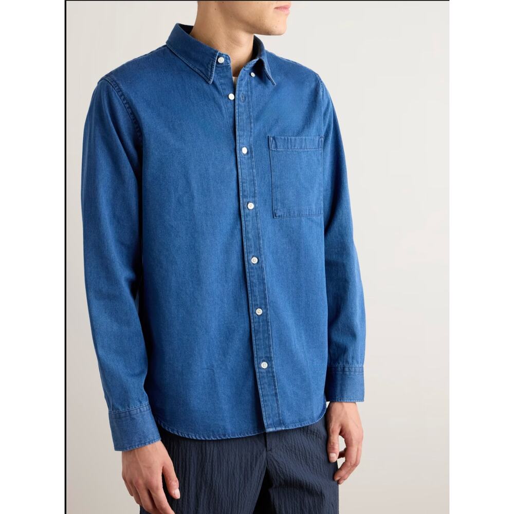 NN07 XL blue chambray button down